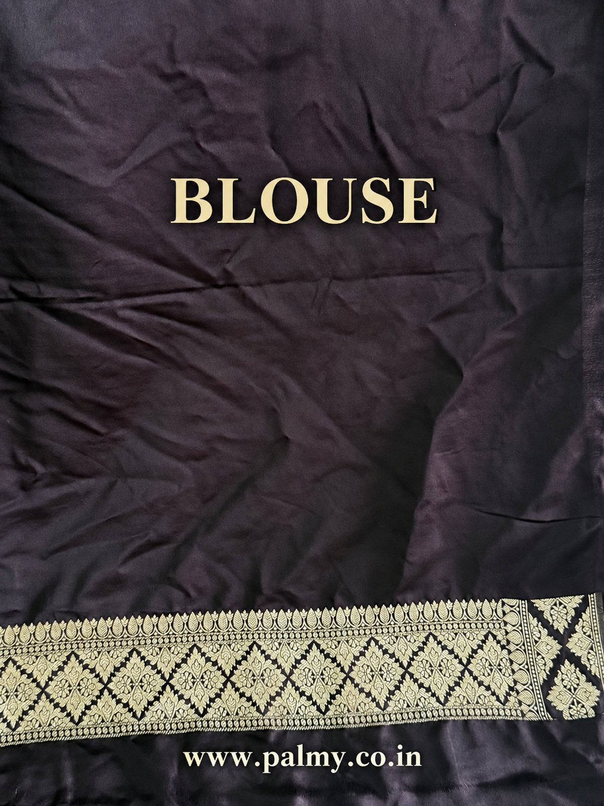Deep Aubergine Banarasi Soft Mashru Silk Saree with Meenakari Floral Jangla