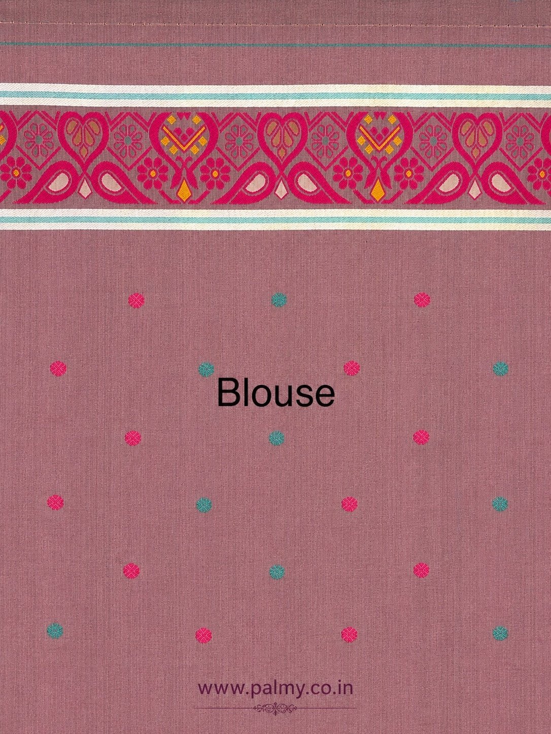 Exclusive Dusty Mauve Tussar Manipuri Silk Saree with Woven Butis & Designer Pallu