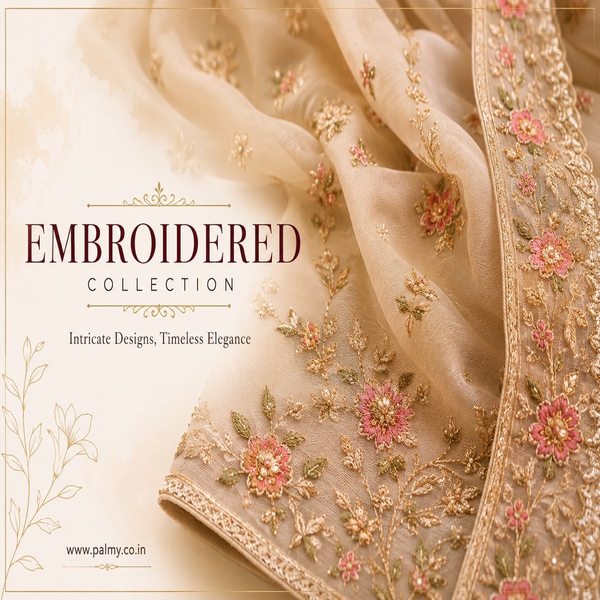 Embroidered