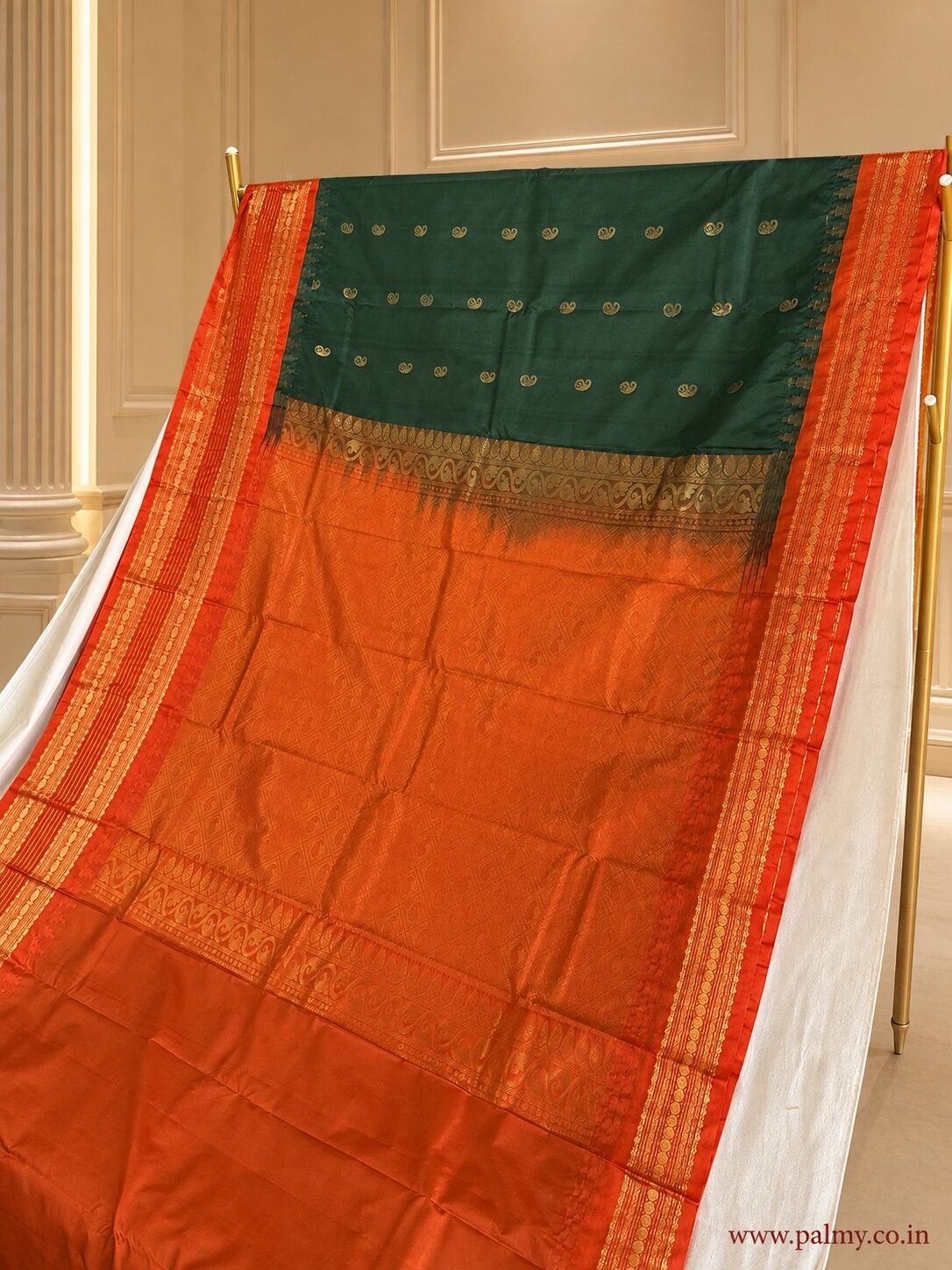 Bottle Green Silk Sarees Under 5000