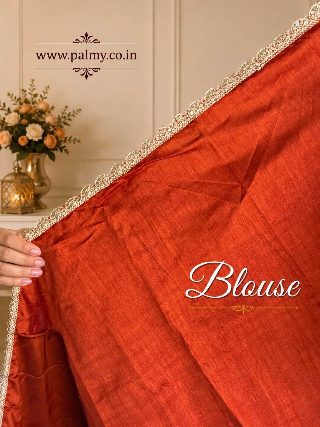 Burnt Copper Plain Blouse