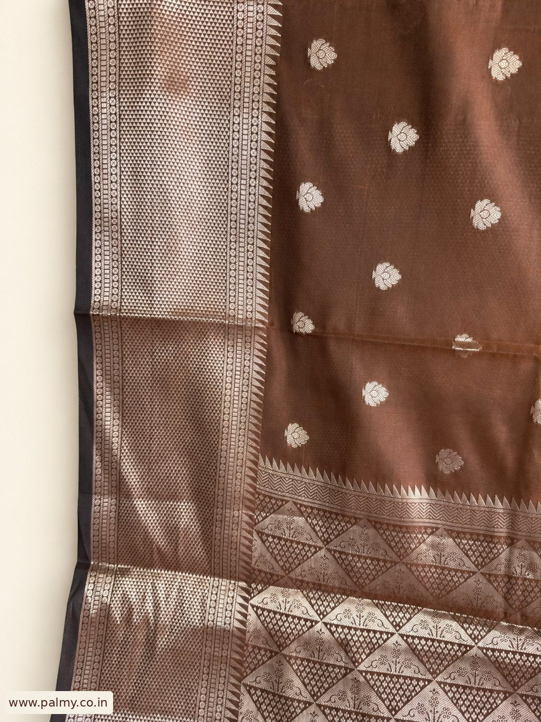 Chocolate Brown Function Wear Festive wear Pooja saree