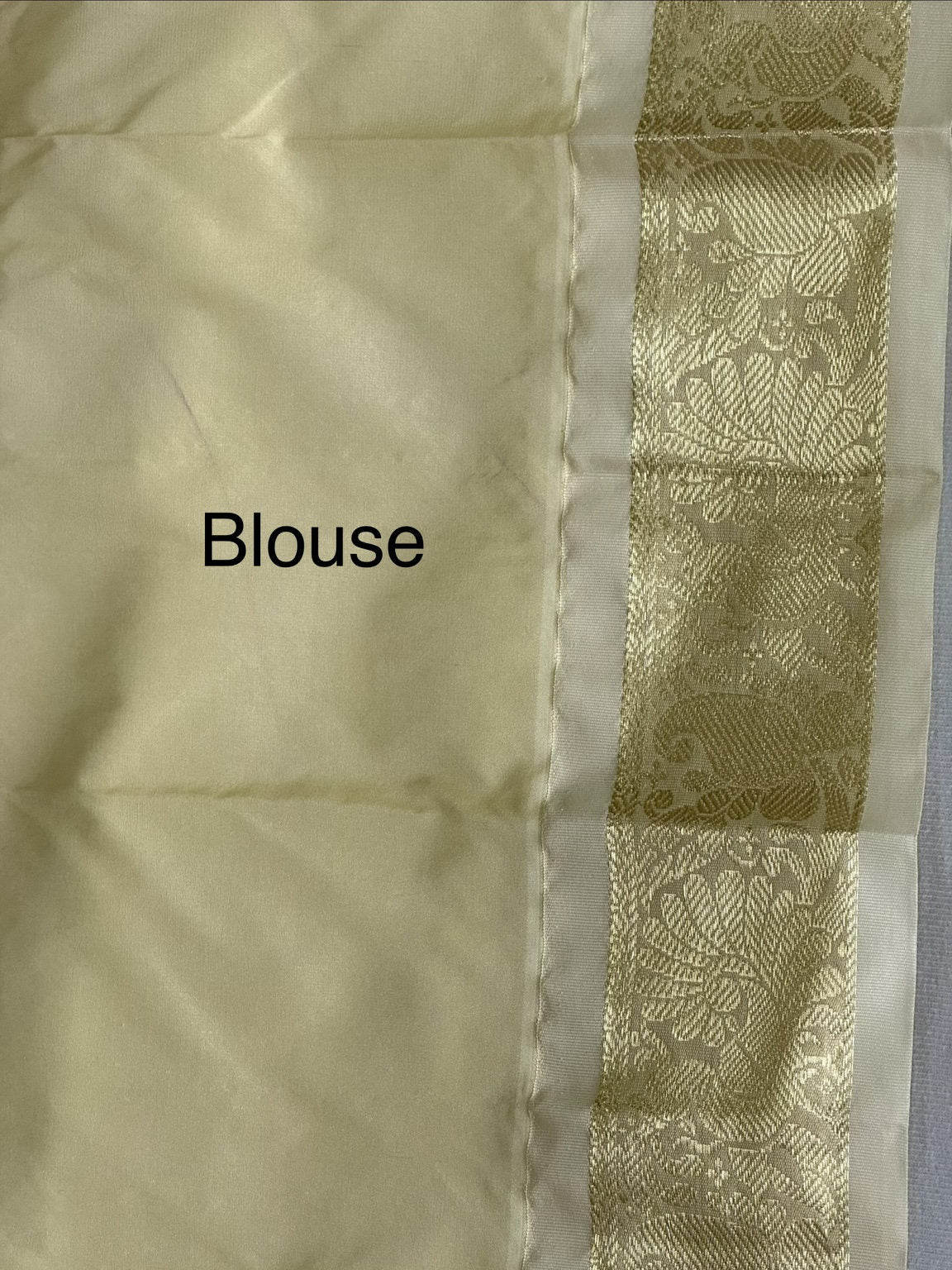 Cream Colour Plain Blouse