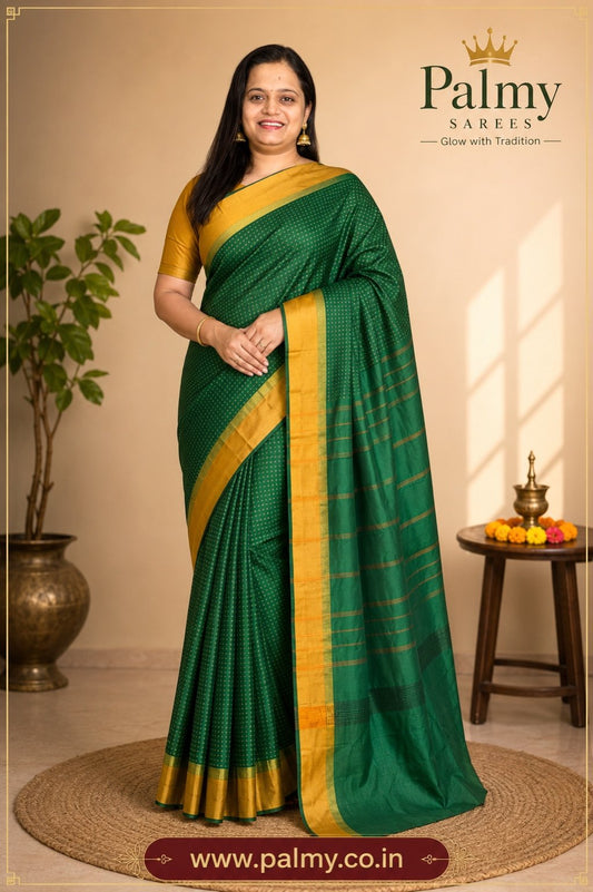 Emerald Green Festive Saree