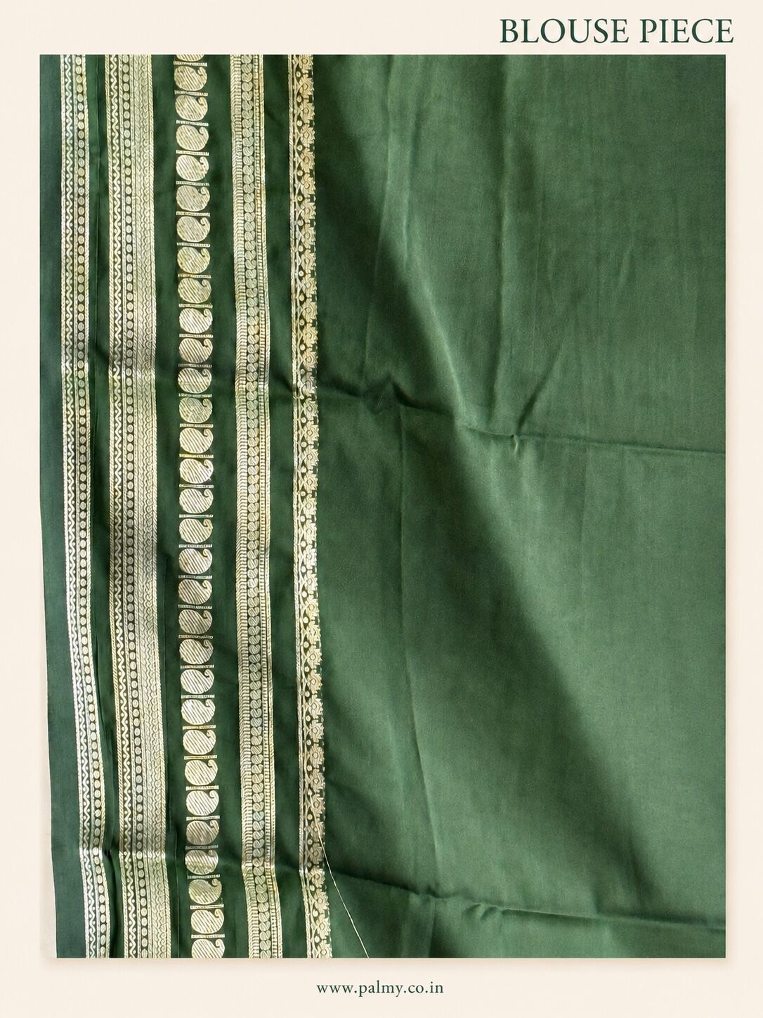 Forest Green Plain Blouse Piece