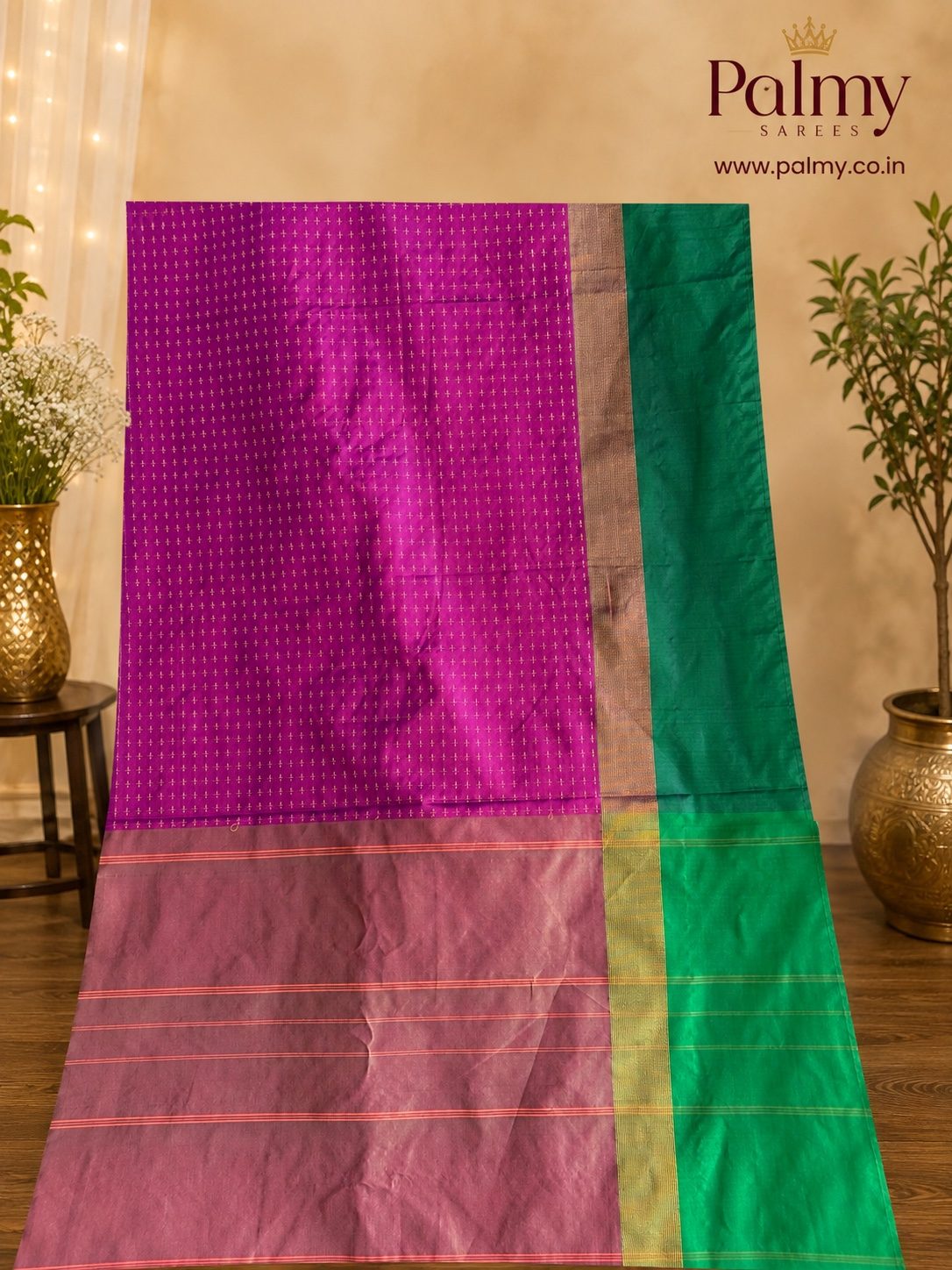 Magenta Festive Saree