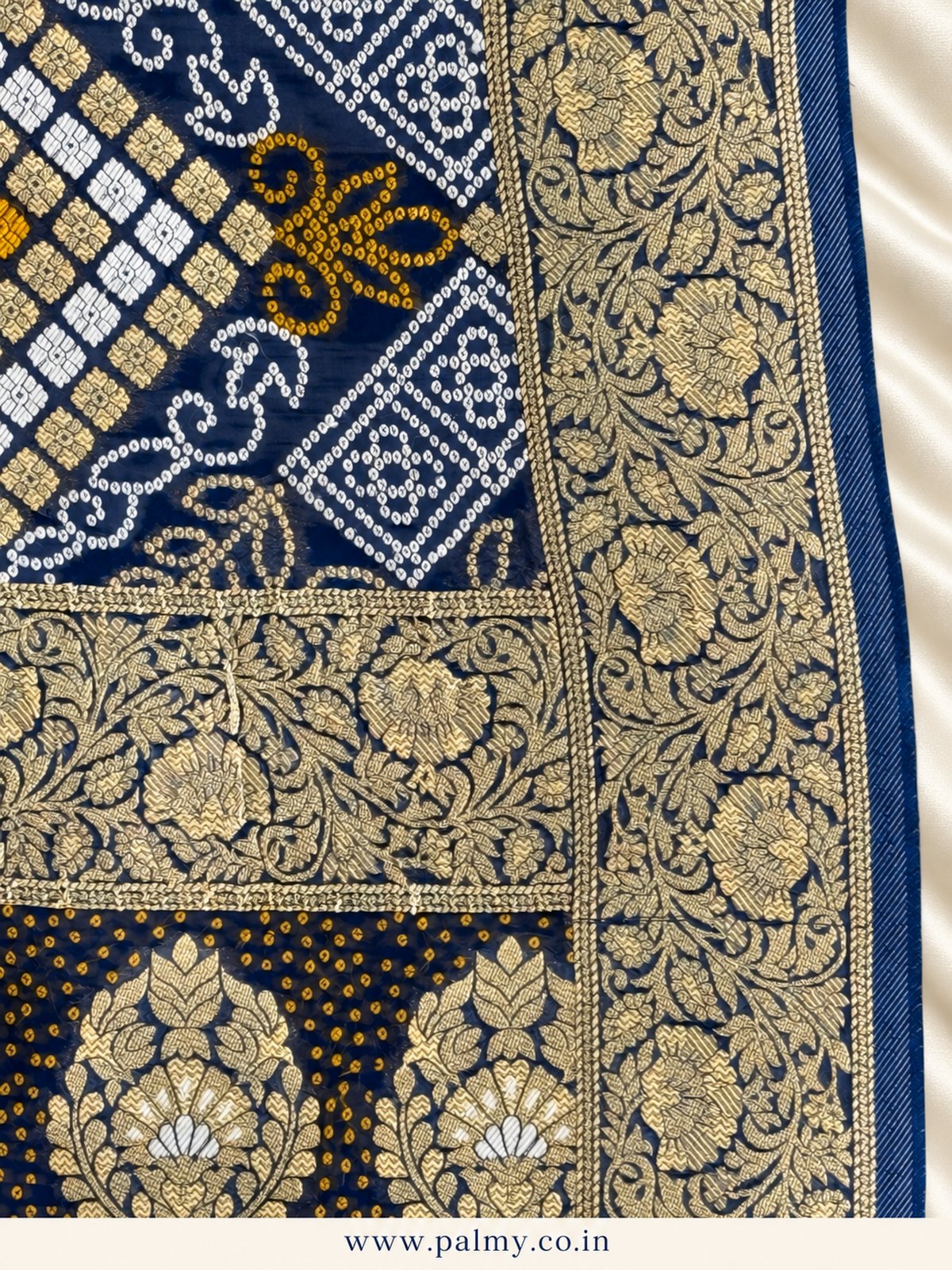 Navy Blue Georgette saree under 5000