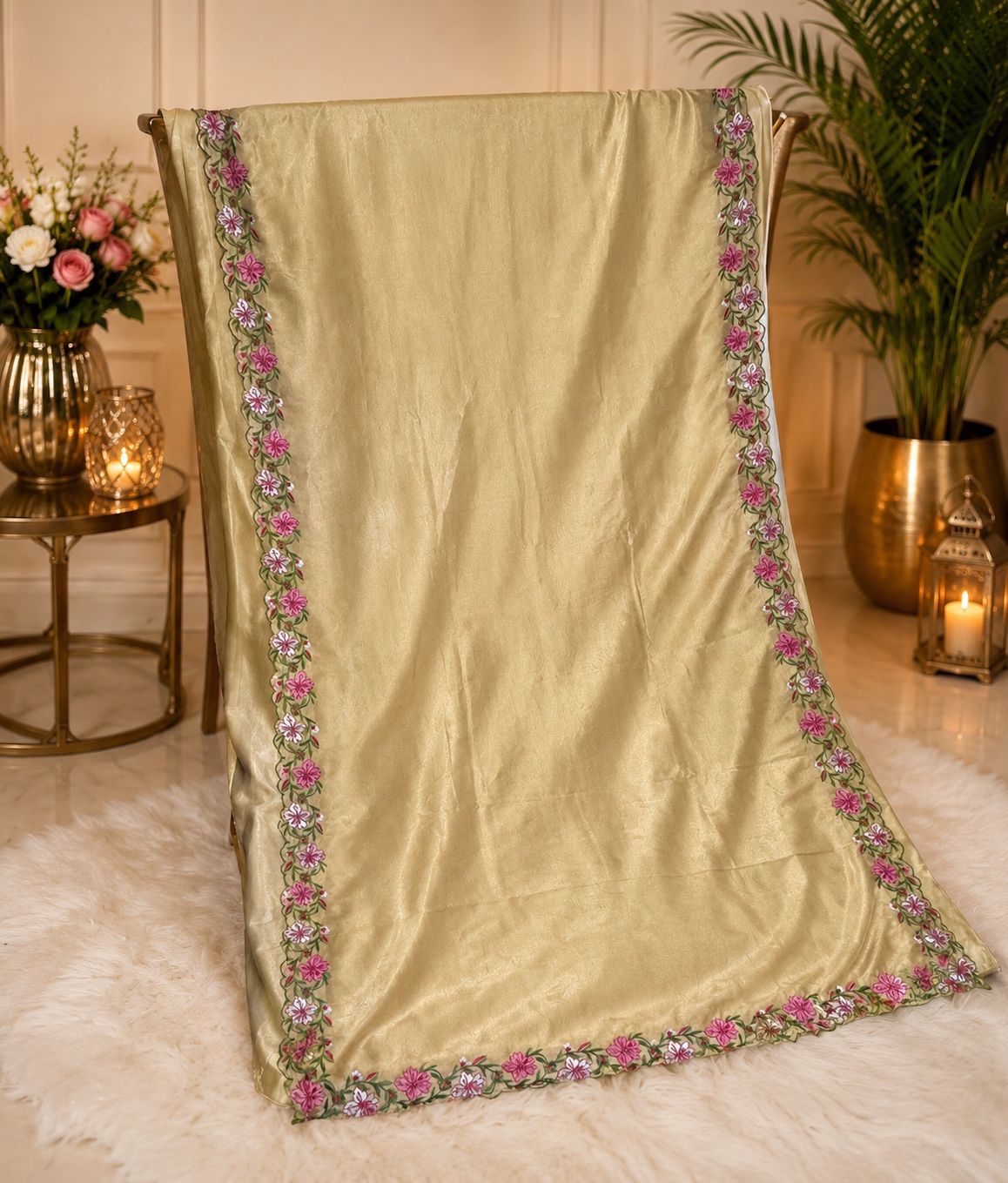 Olive Gold Functional Saree