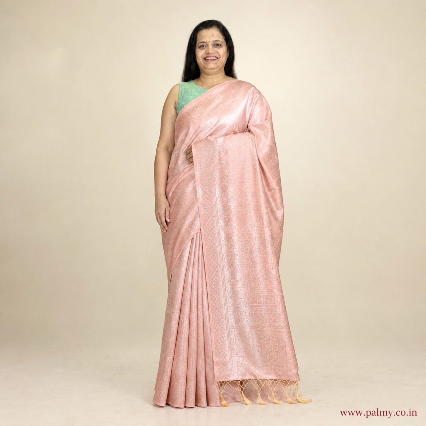 Party Wear Pink Saree Under 3000