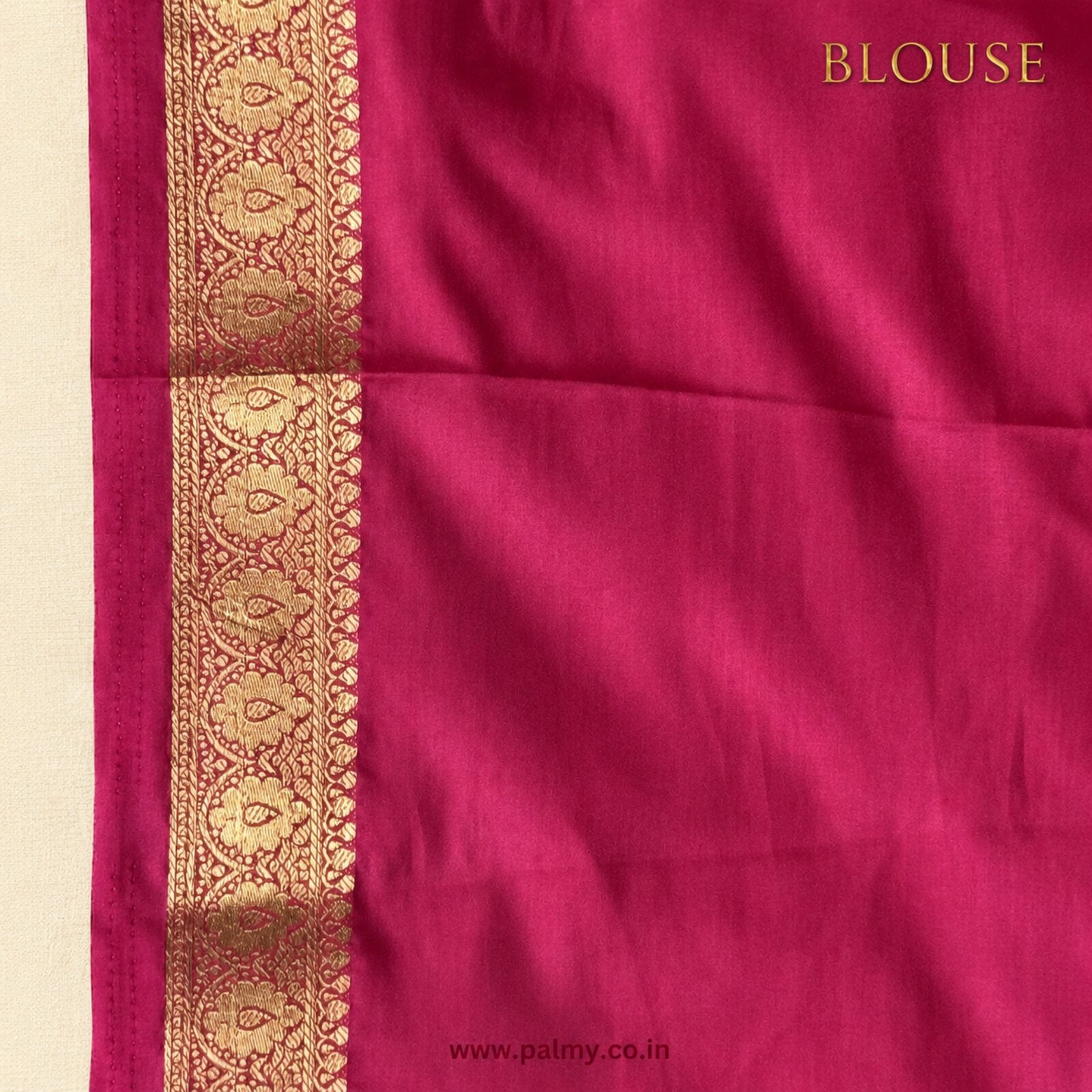 Rani Pink Plain Blouse Piece