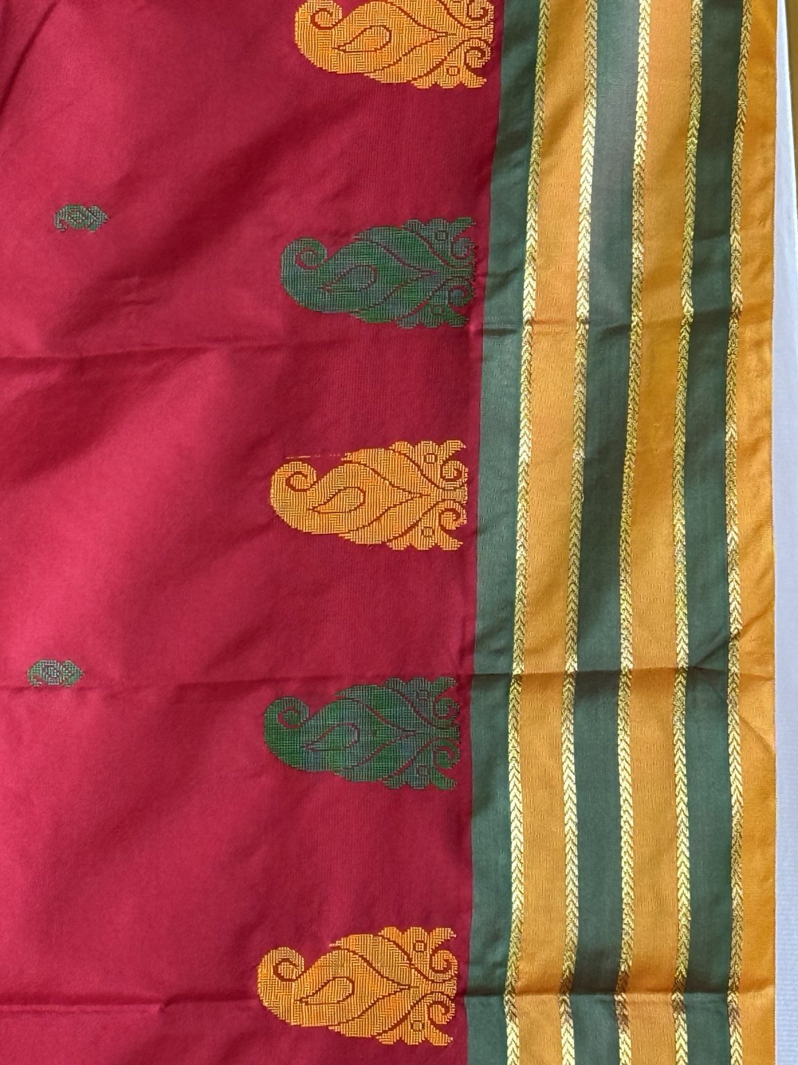 Red Functional Wear Office Wear Saree