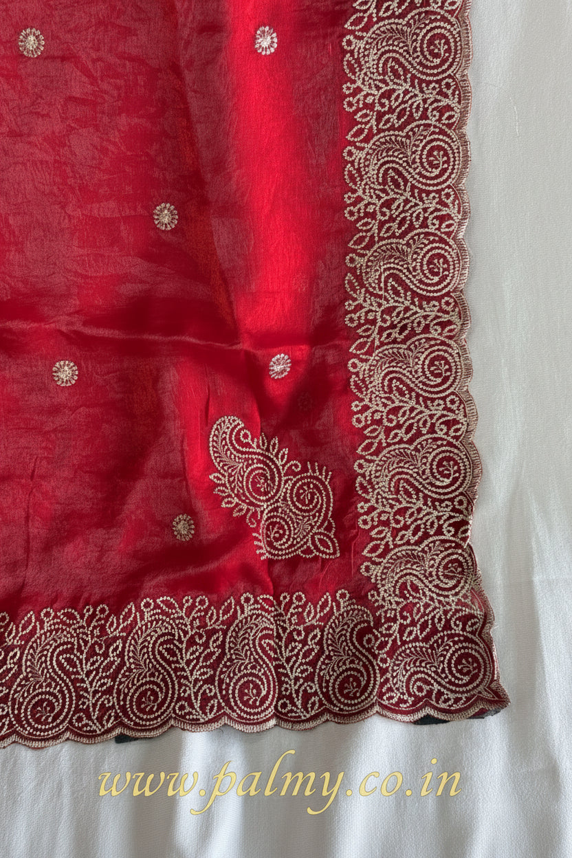 Red Wedding Saree
