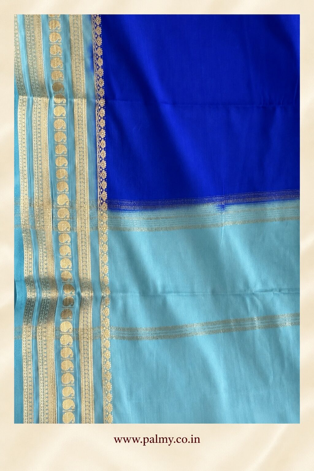 Royal Blue Traditional wedding wear Pooja Wear saree