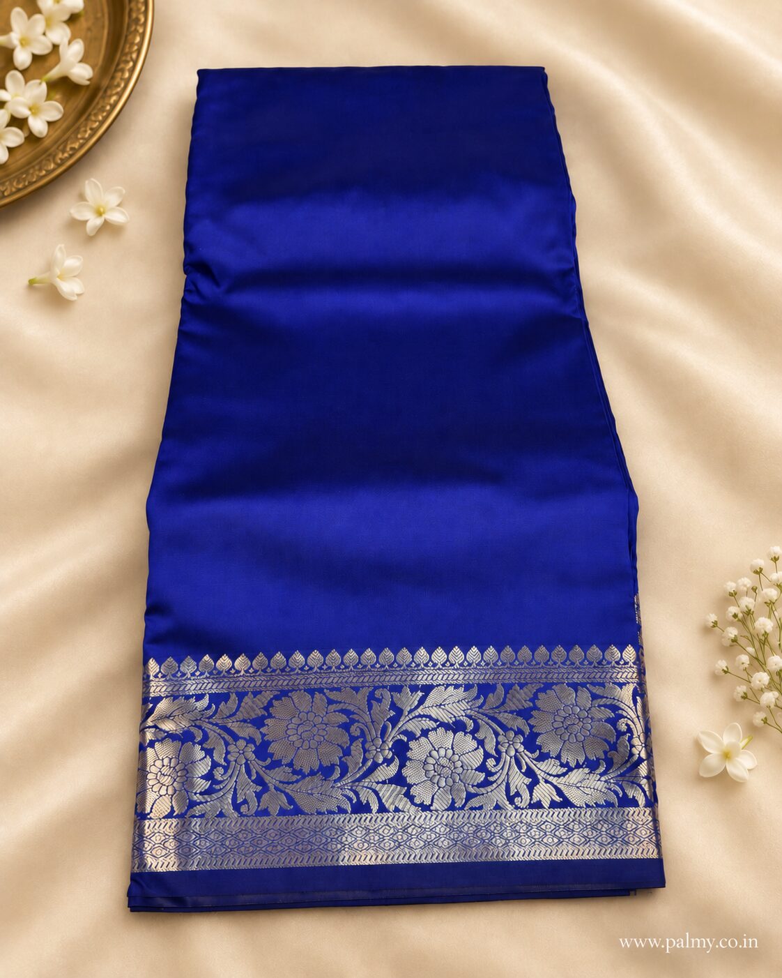 Royal Blue Wedding Wear party wear saree