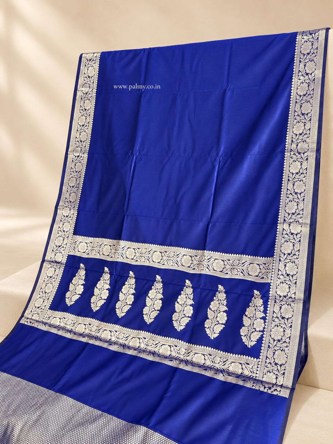 Royal Blue silk saree under 3000