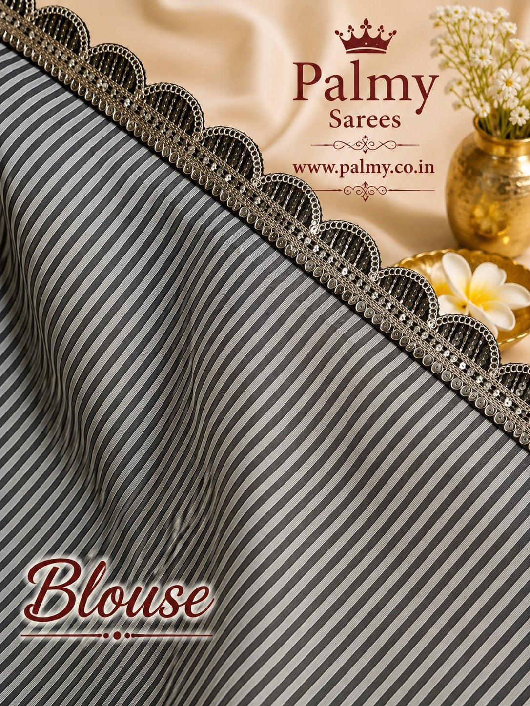 Striped Black and White Blouse