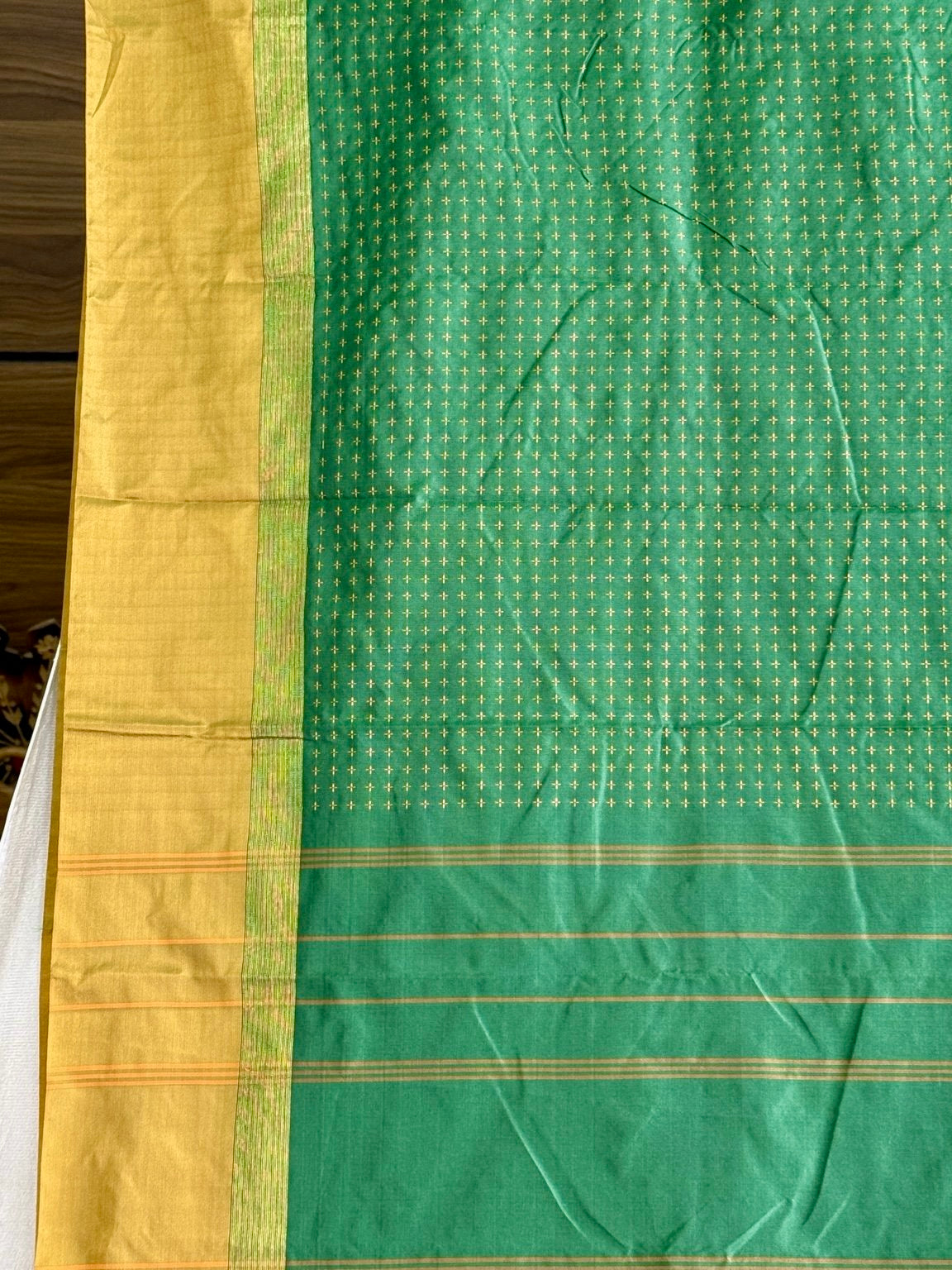 Traditional_Festive Wear Green_Saree
