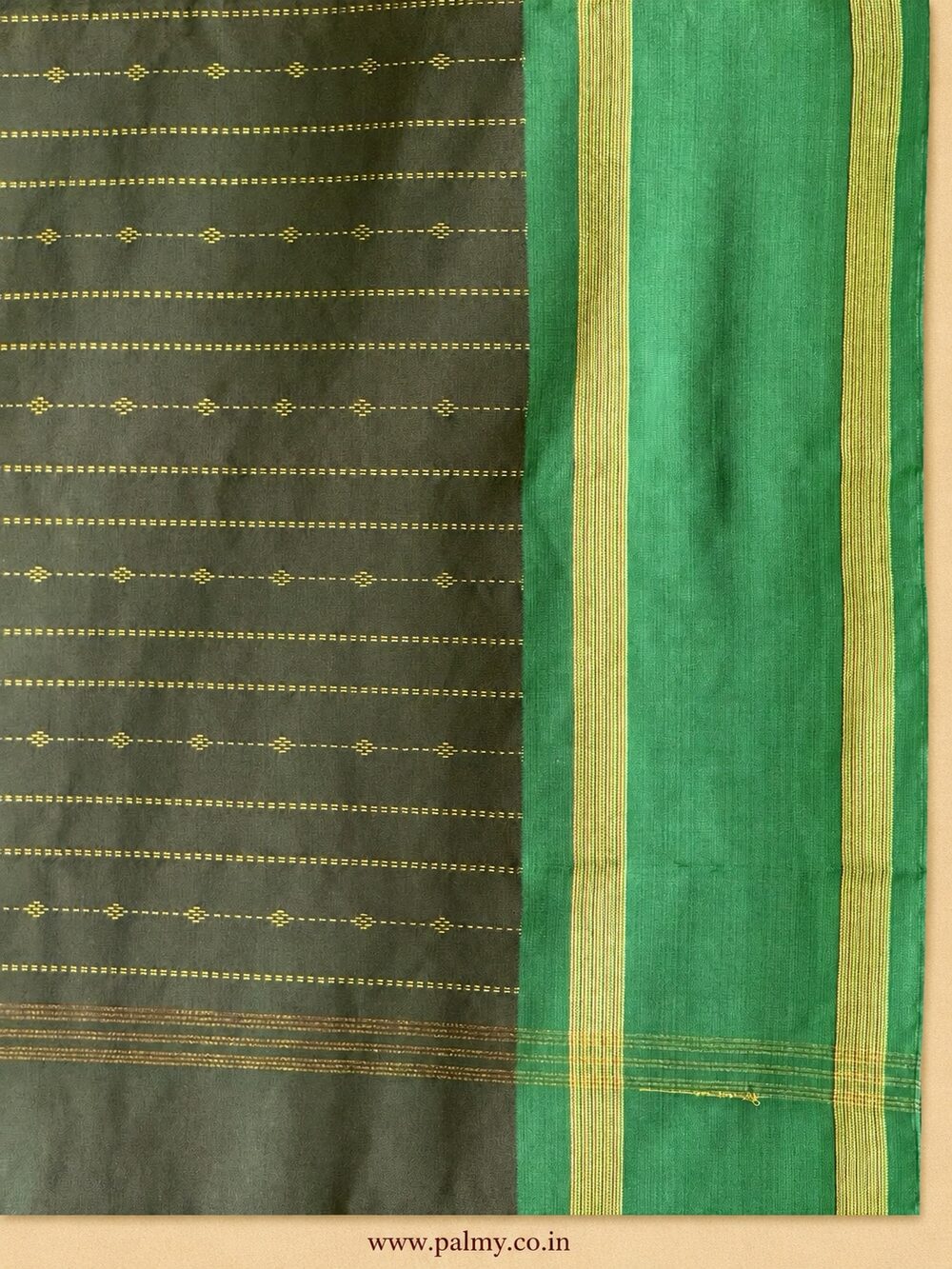 green office occasion saree
