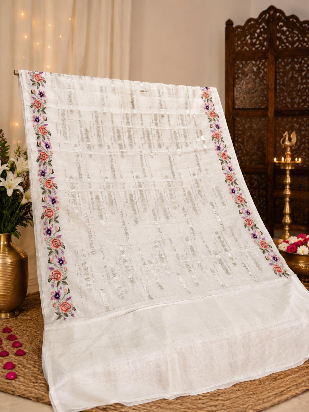 ivory-white-banarasi-mul-chanderi-cotton-saree